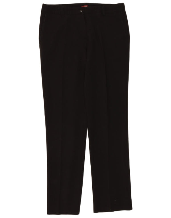 Pantaloni chino dritti da donna Carrera W34 L34 viscosa nera