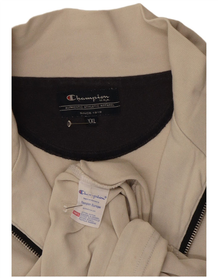 Giacca da tuta da uomo Champion 2XL in cotone beige