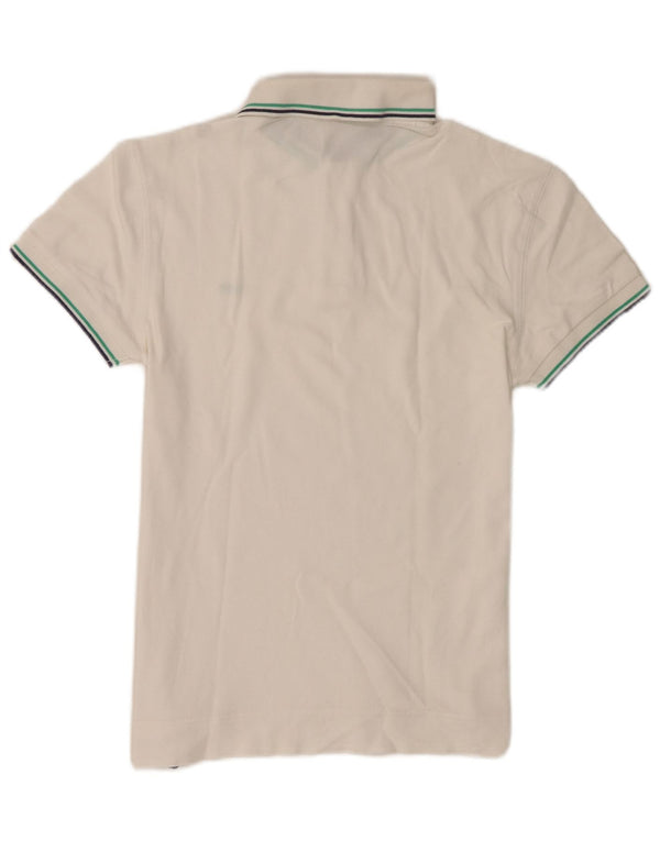 Polo da donna Gas UK 10 piccola in cotone a righe bianche