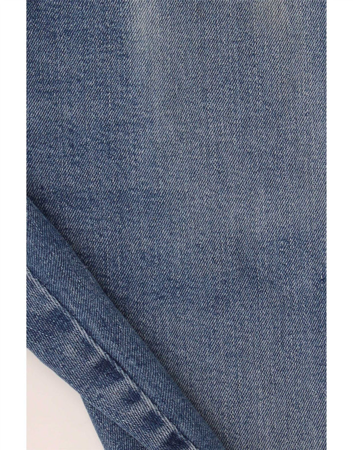 Jeans dritti regolari da uomo Wrangler W36 L32 cotone blu