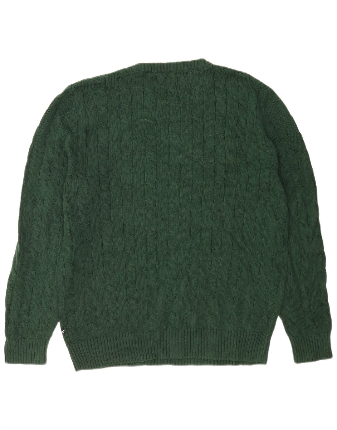 Maglione maglione girocollo da uomo Nautica grande cotone verde