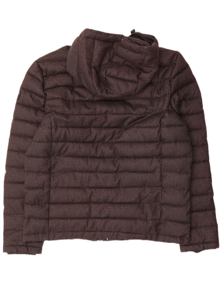 Giacca imbottita con cappuccio da uomo Superdry UK 46 3XL poliestere grigio