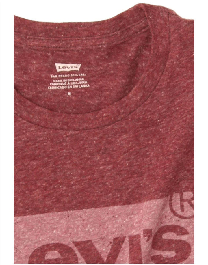 T-shirt grafica da uomo Levi's Top bordeaux medio screziato