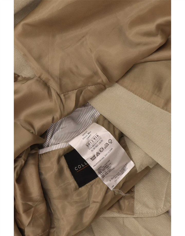 Giacca blazer corta da uomo a 2 bottoni Marks & Spencer UK 38 Beige medio