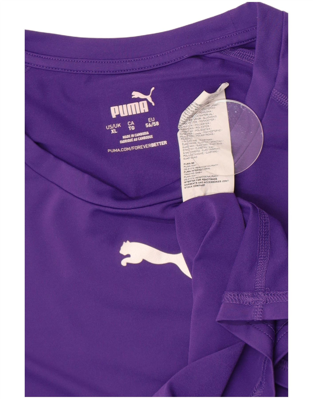 Maglia manica lunga da donna Puma UK 18 XL poliestere viola