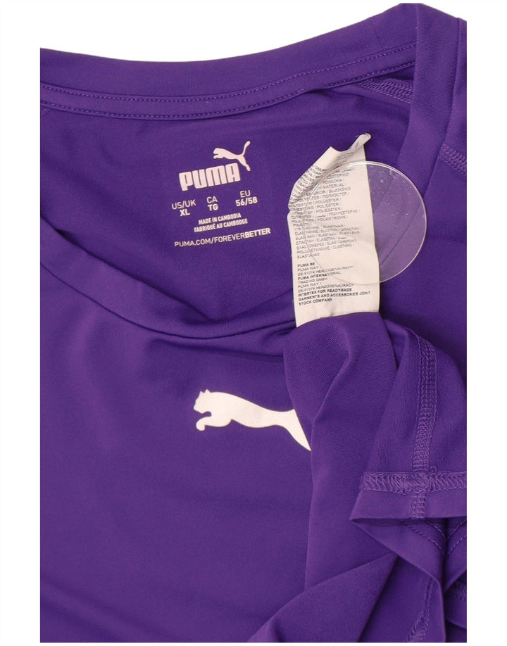 Maglia manica lunga da donna Puma UK 18 XL poliestere viola