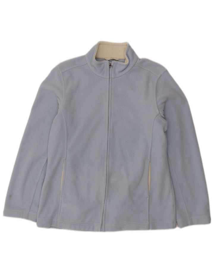 Giacca in pile oversize da donna Marks & Spencer UK 10 Small Blu Poliestere