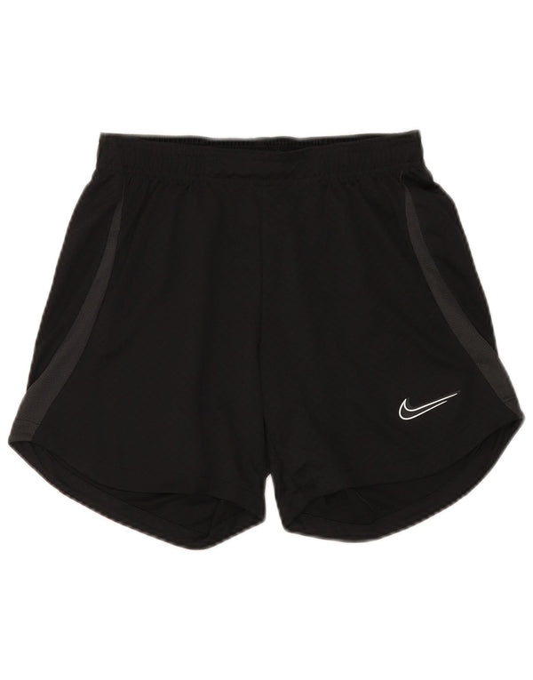 Nike Womens Dri Fit Sport Shorts UK 8 Small  Black Polyester