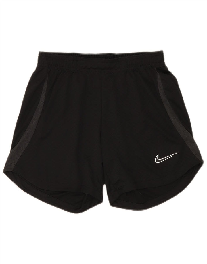 Pantaloncini sportivi Nike da donna Dri Fit UK 8 piccoli poliestere nero
