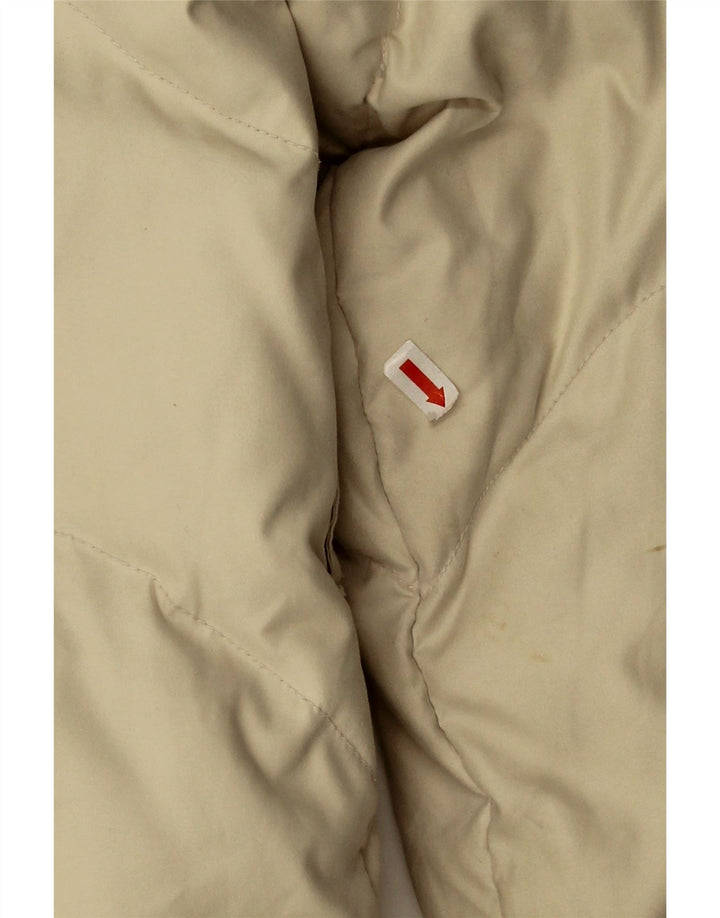 Diadora Girls Oversized Padded Jacket 9-10 Years Large Beige Polyester