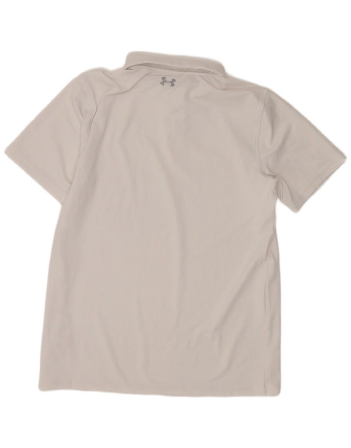 Polo da ragazzo Under Armour 13-14 anni XL poliestere bianco