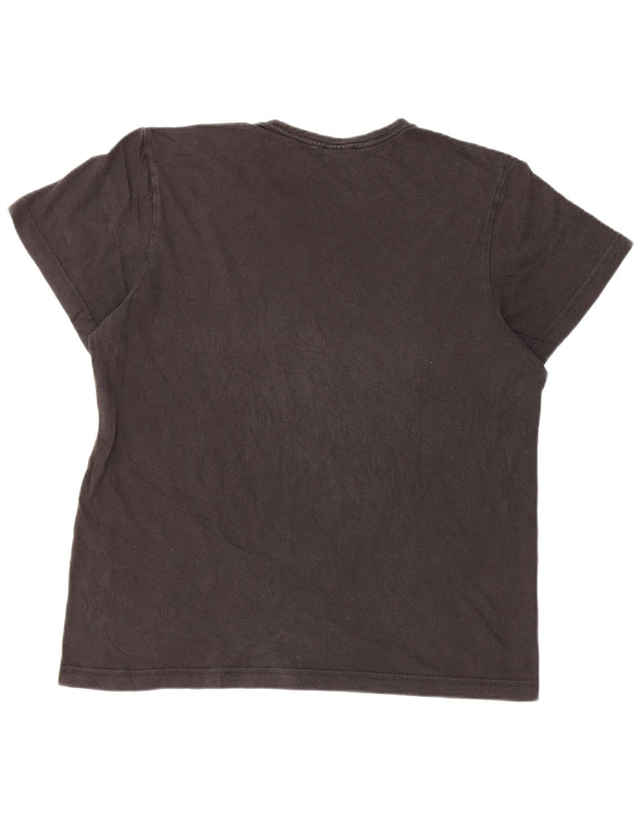 T-shirt grafica da uomo Adidas Top in cotone nero medio