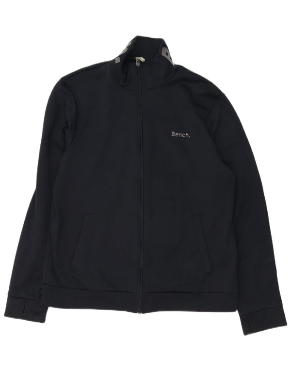 Giacca da ginnastica grafica da uomo Bench 2XL poliestere nero