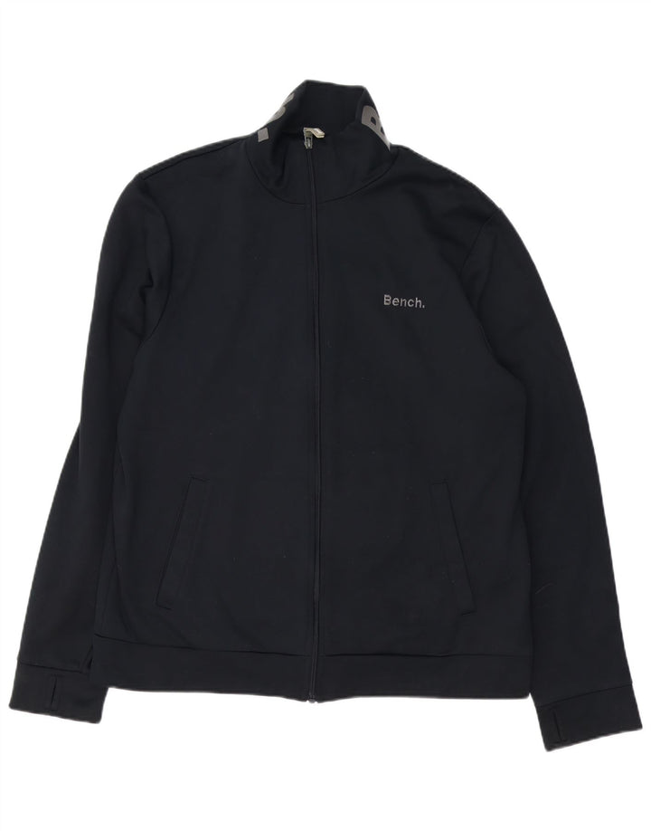 Giacca da ginnastica grafica da uomo Bench 2XL poliestere nero