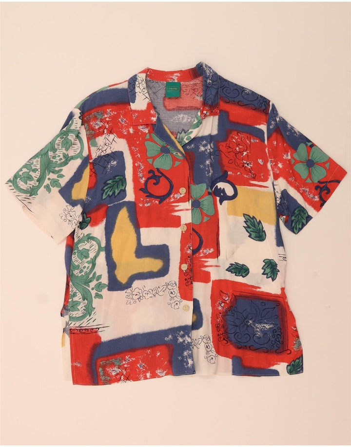 Camicia a maniche corte da donna Canda UK 18 XL floreale multicolore