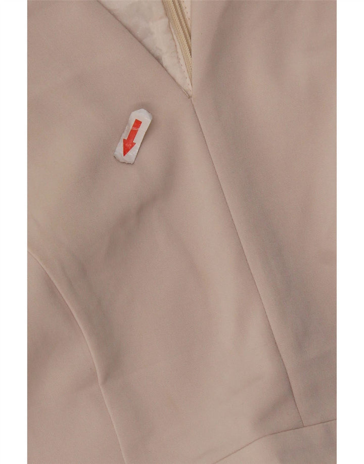 Abito tubino senza maniche da donna Phase Eight UK 14 Acetato marrone medio