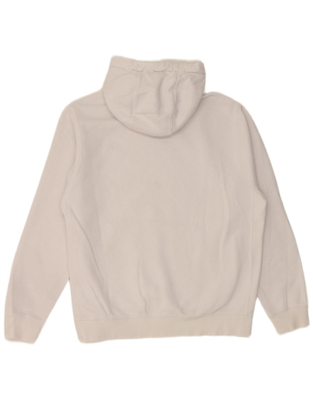 Maglia con cappuccio Nike da uomo in cotone bianco medio