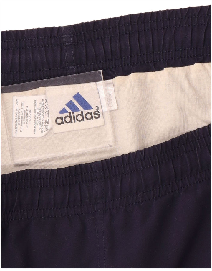 Pantaloncini sportivi da uomo Adidas Large blu navy in poliestere