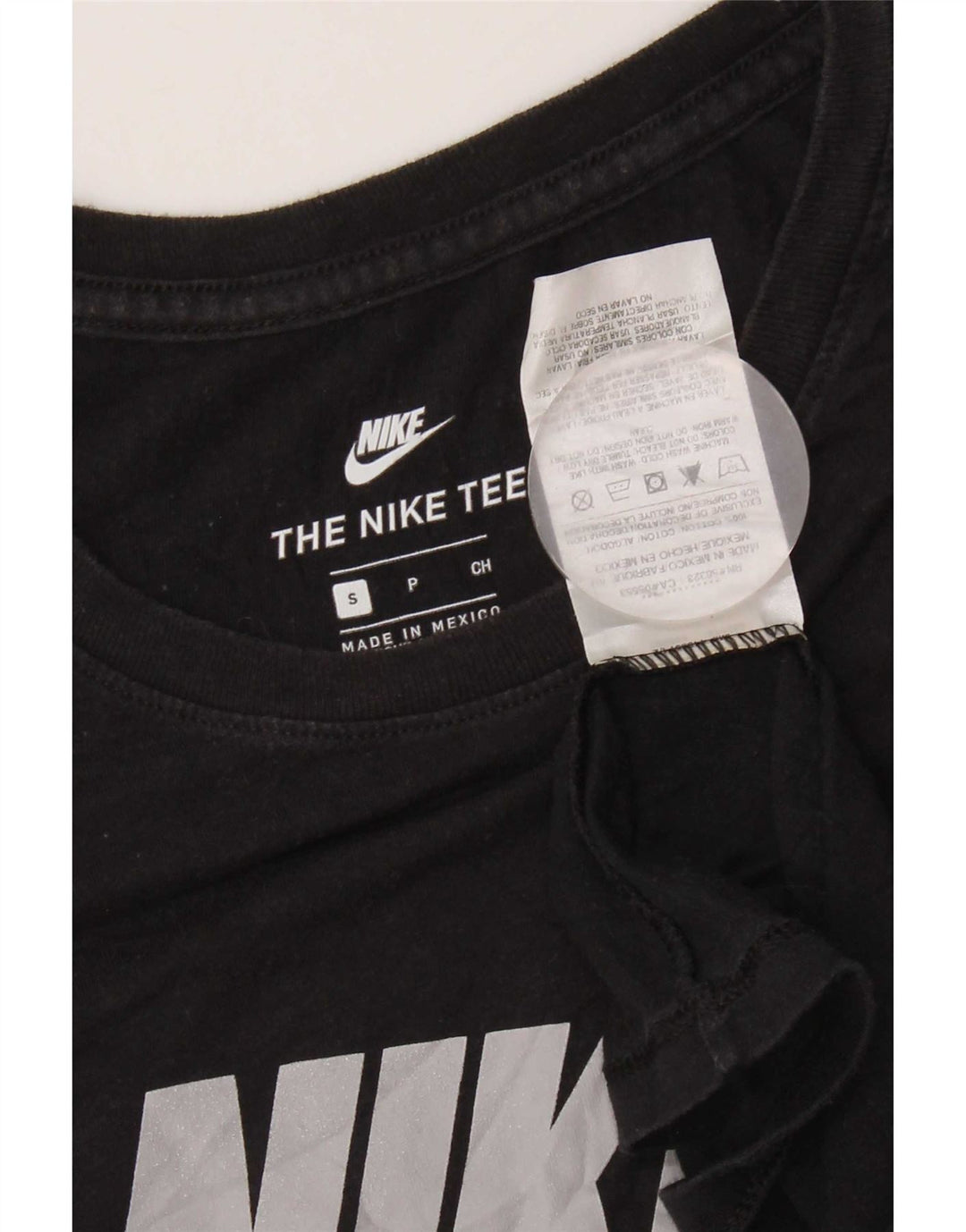 T-shirt grafica da uomo Nike Top Small in cotone nero