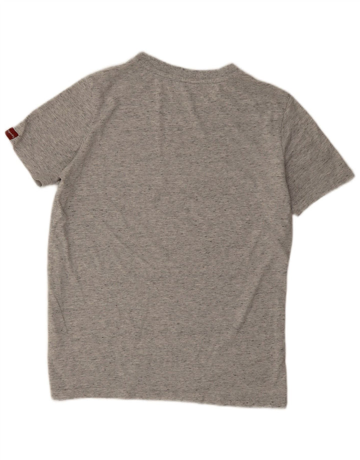 T-shirt grafica oversize da donna Superdry Top UK 10 Small Grey Flecked