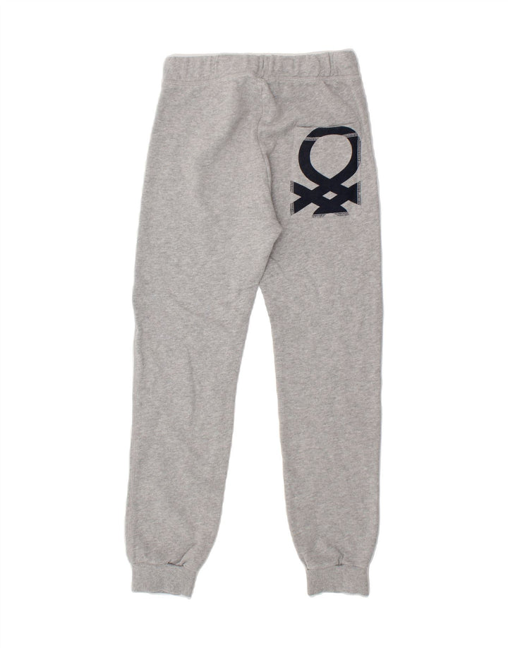 BENETTON Boys Graphic Tracksuit Trousers Joggers 13-14 Years Grey Vintage Benetton and Second-Hand Benetton from Messina Hembry 