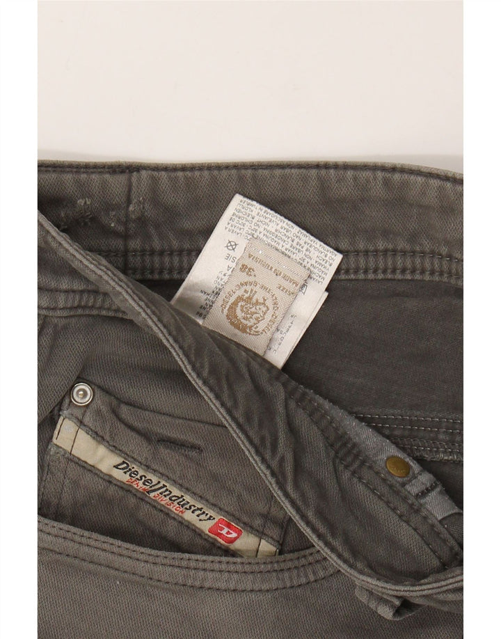 Pantaloni casual dritti da uomo Diesel W38 L34 cotone grigio