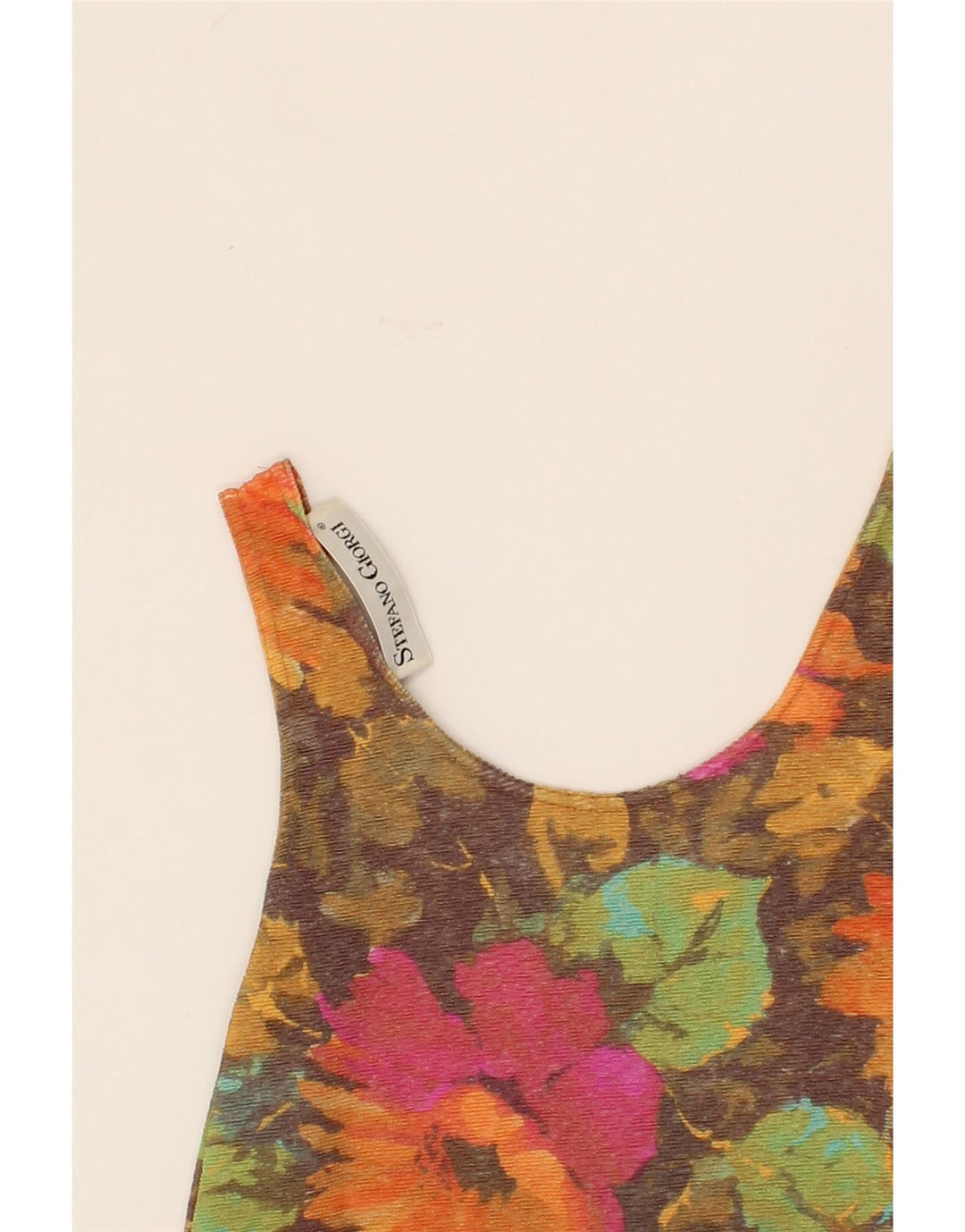 VINTAGE Womens Sleeveless Bubble Dress UK 14 Medium Multicoloured Floral Vintage Vintage and Second-Hand Vintage from Messina Hembry 