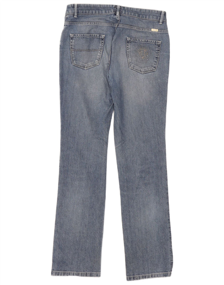 Jeans Dritti Donna Trussardi W29 L33 Cotone Blu