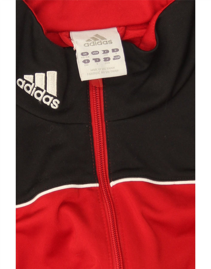 ADIDAS Mens Tracksuit Top Jacket Size 46/48 XL Red Colourblock Polyester Vintage Adidas and Second-Hand Adidas from Messina Hembry 