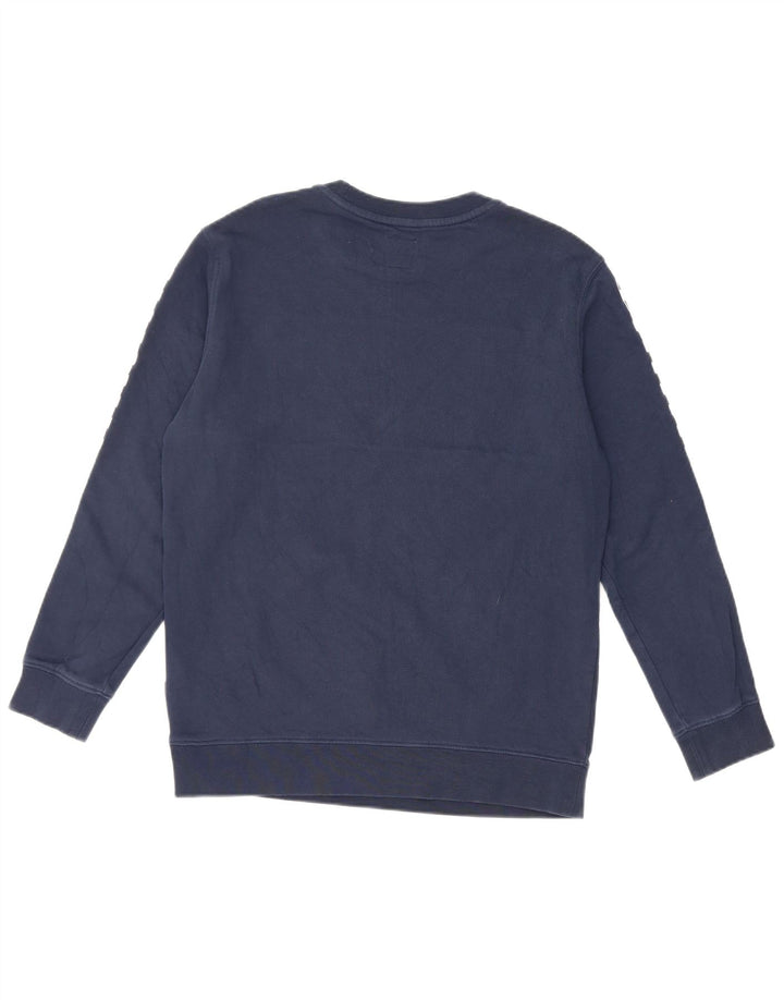 Felpa con grafica da donna Vans, maglione UK 14, grande, colore blu navy