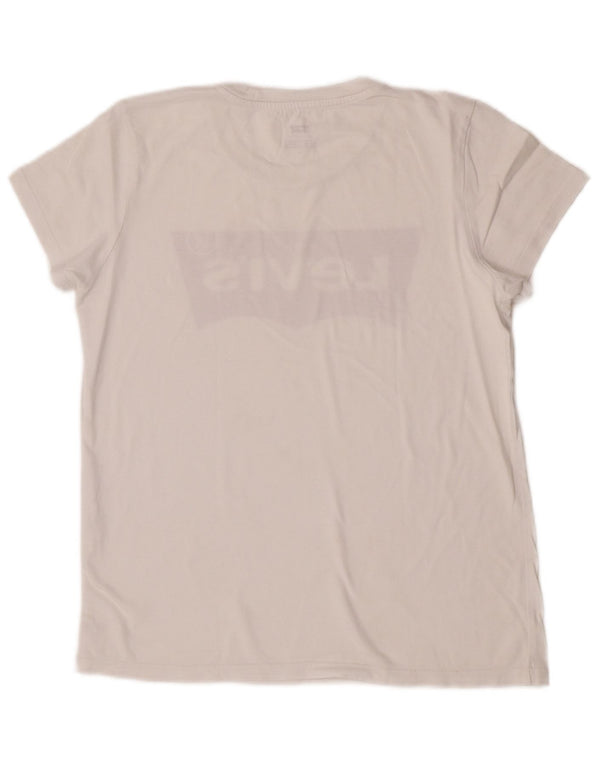 T-shirt grafica da donna Levi's Top UK 12 Medium White