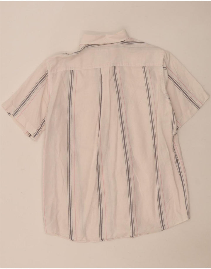 Camicia a maniche corte da uomo Murphy & Nye XL a righe bianche