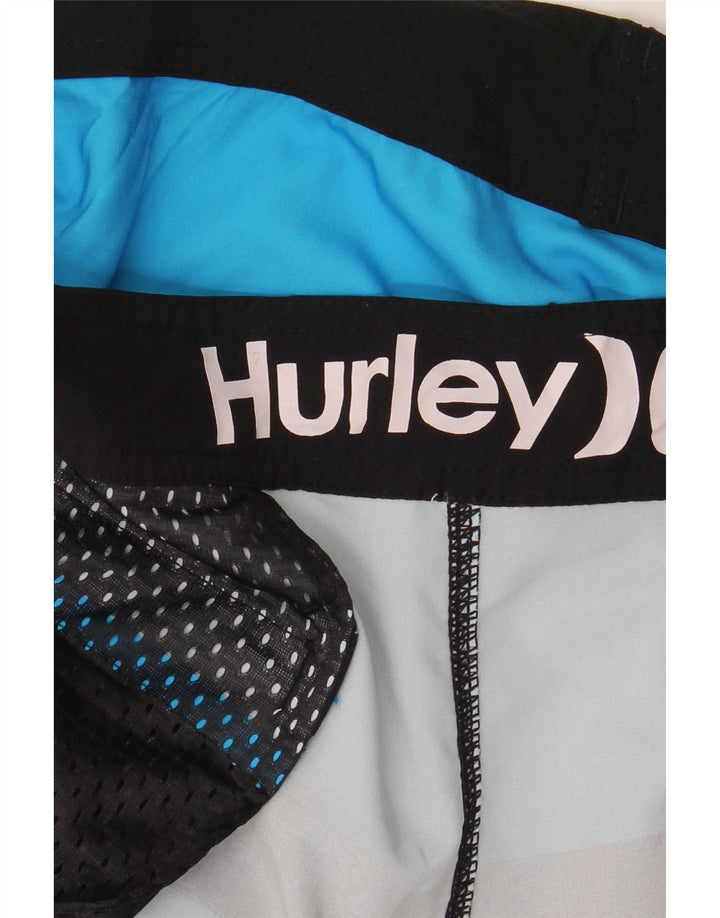 Pantaloncini da bagno Hurley Phantom da uomo grandi a righe blu