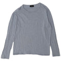 Top Zara da uomo a maniche lunghe in cotone puntinato blu grande