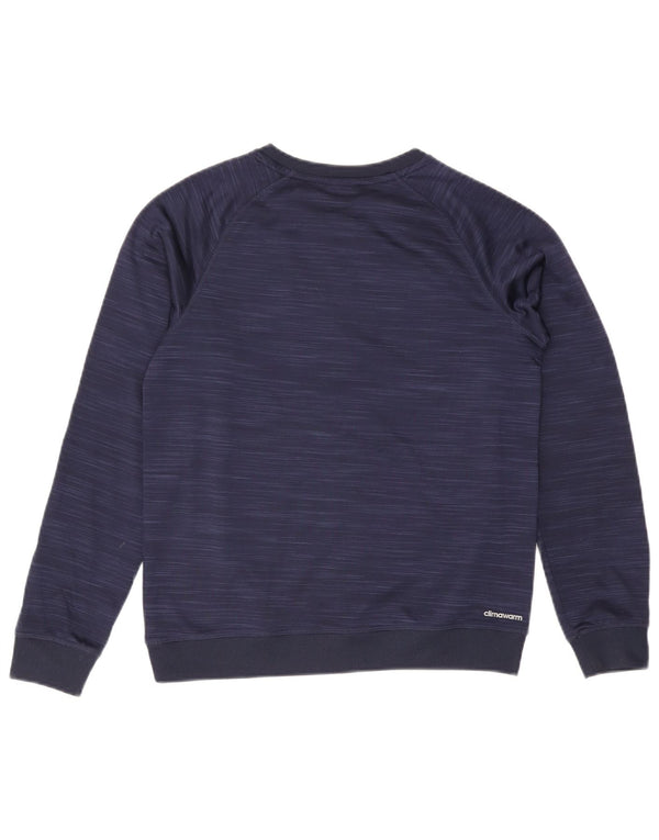 Felpa Adidas Ragazzi Maglione 14-15 anni Large Blu Navy