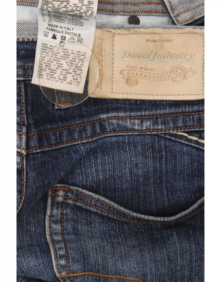 Jeans dritti da uomo Diesel W30 L30 in cotone blu