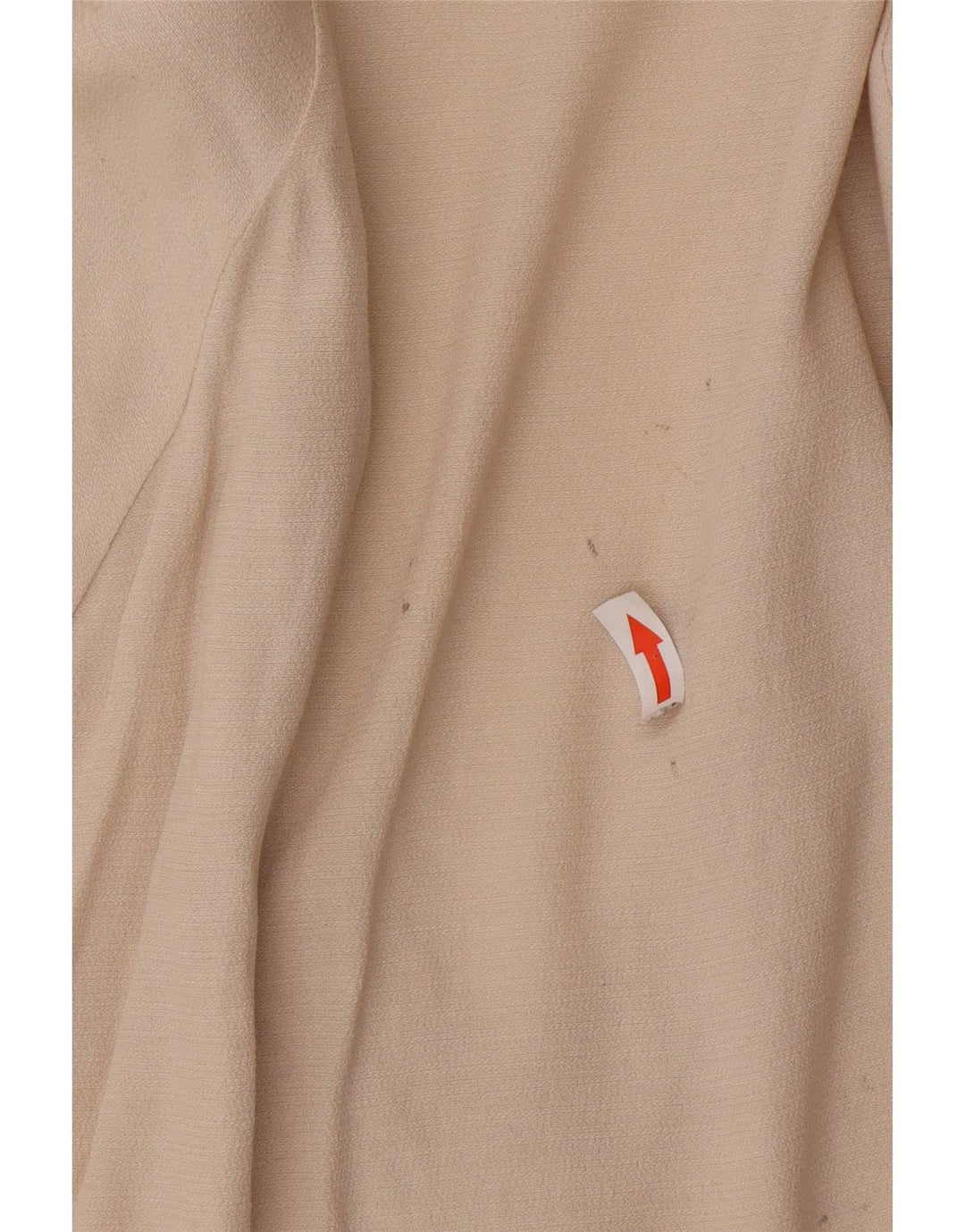 Top tunica oversize da donna Zara UK 10 piccolo poliestere beige