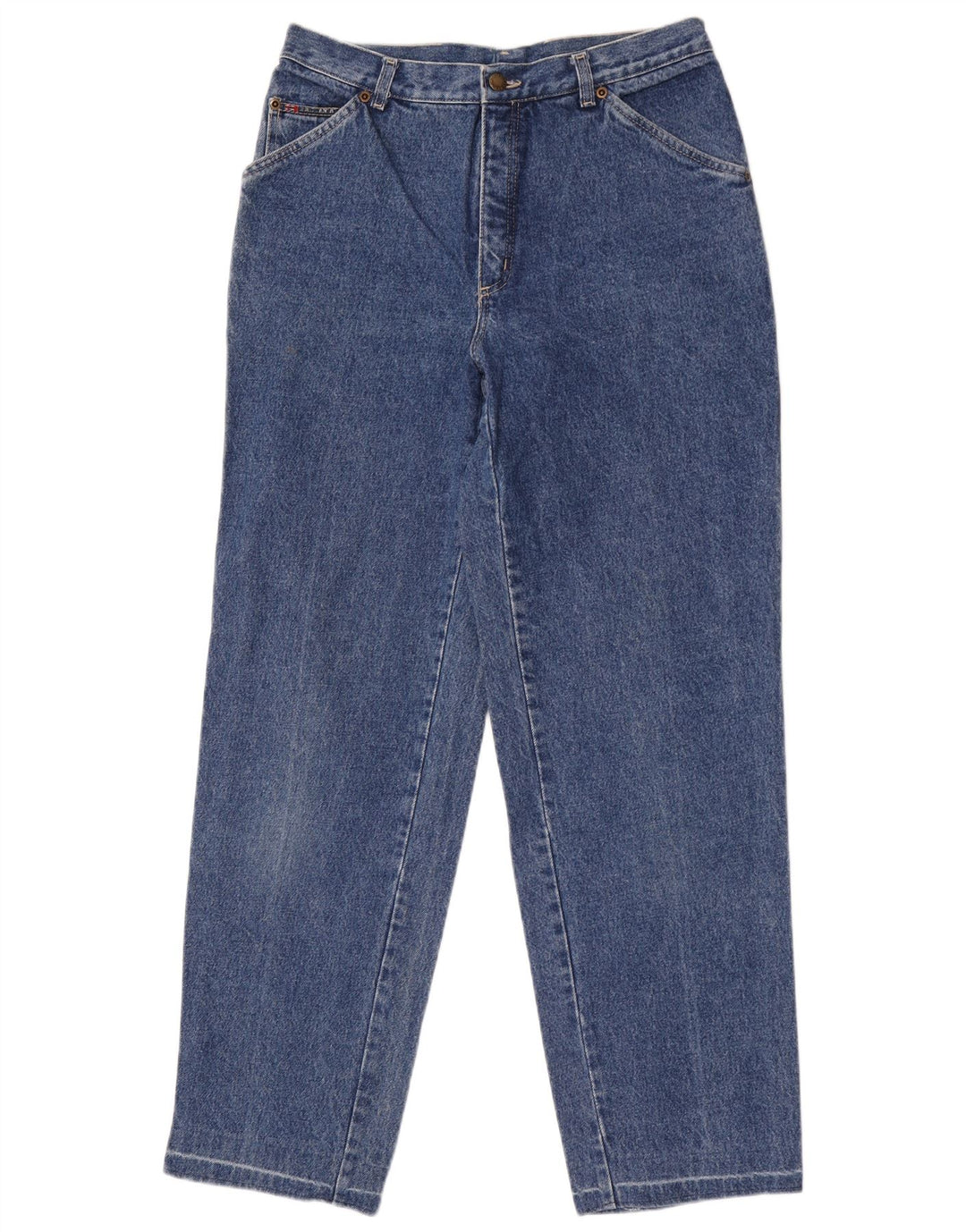 Jeans affusolati da uomo vintage W33 L31 in cotone blu