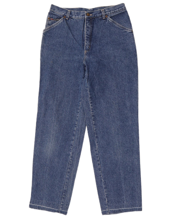 Jeans affusolati da uomo vintage W33 L31 in cotone blu