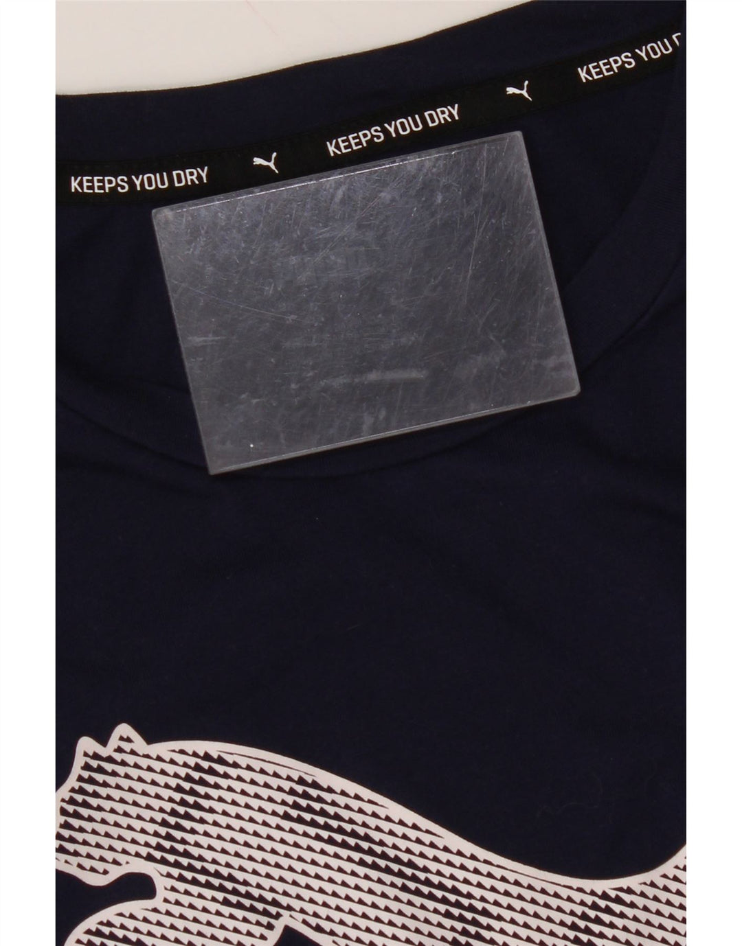 PUMA Mens Graphic T-Shirt Top Small Navy Blue