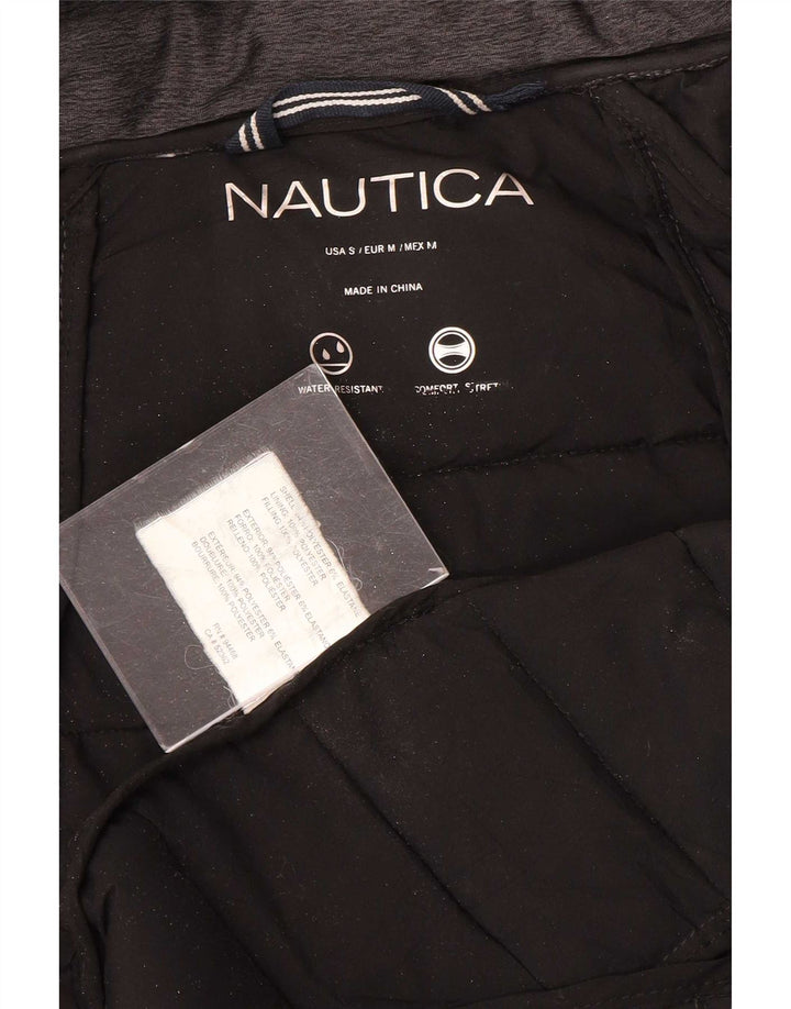 Cappotto imbottito con cappuccio da donna Nautica UK 10 piccolo poliestere grigio