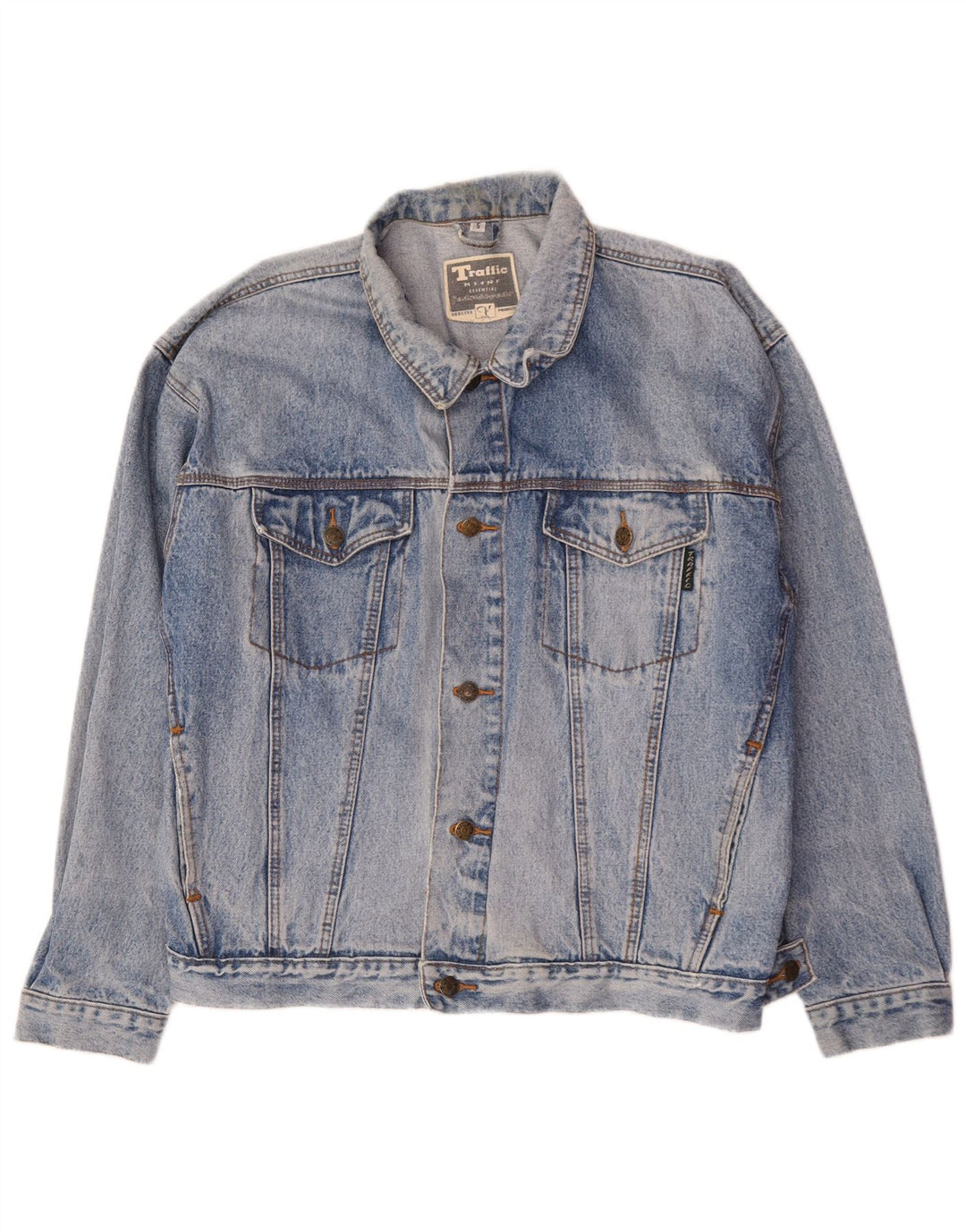 Giacca di jeans da uomo Traffic UK 42 XL Cotone blu
