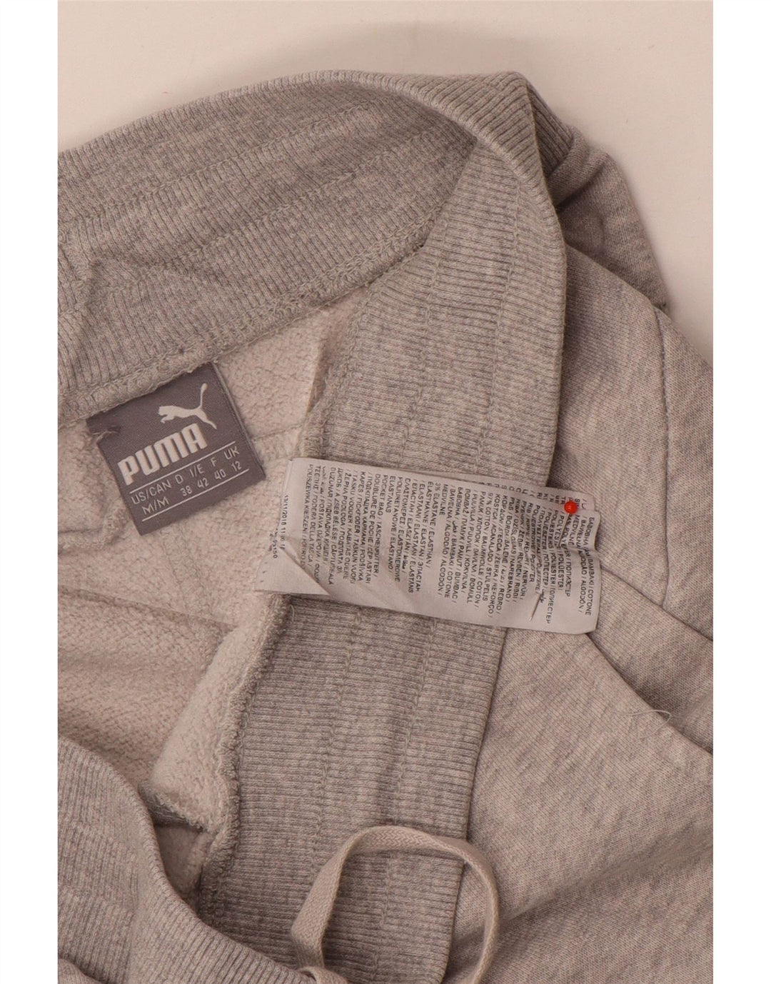Pantaloni da tuta da donna Puma Joggers UK 12 Cotone grigio medio