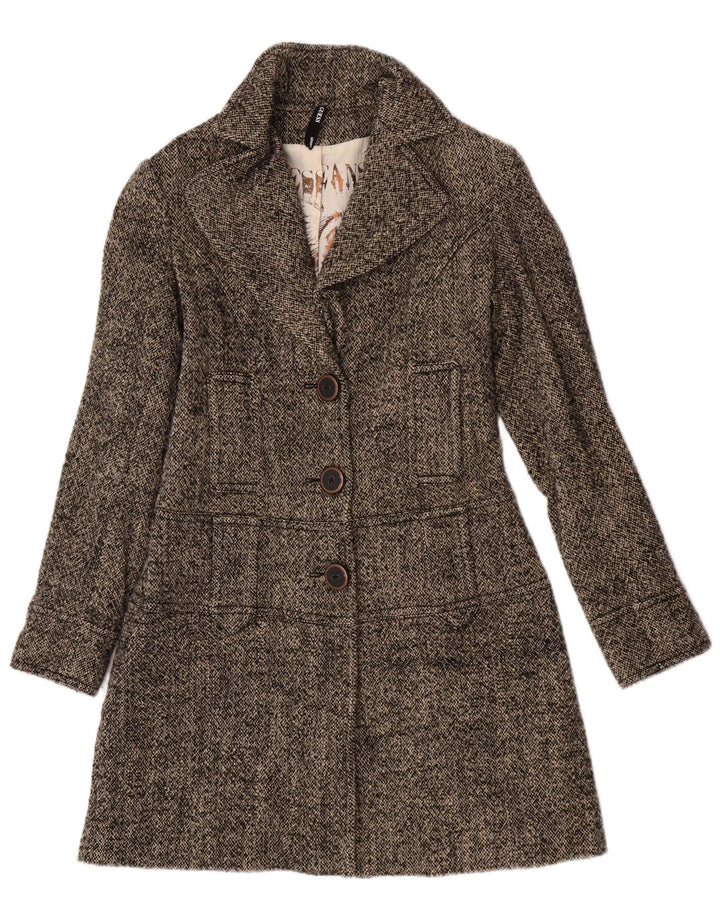 Cappotto da donna Guess UK 12 Lana screziata grigio medio