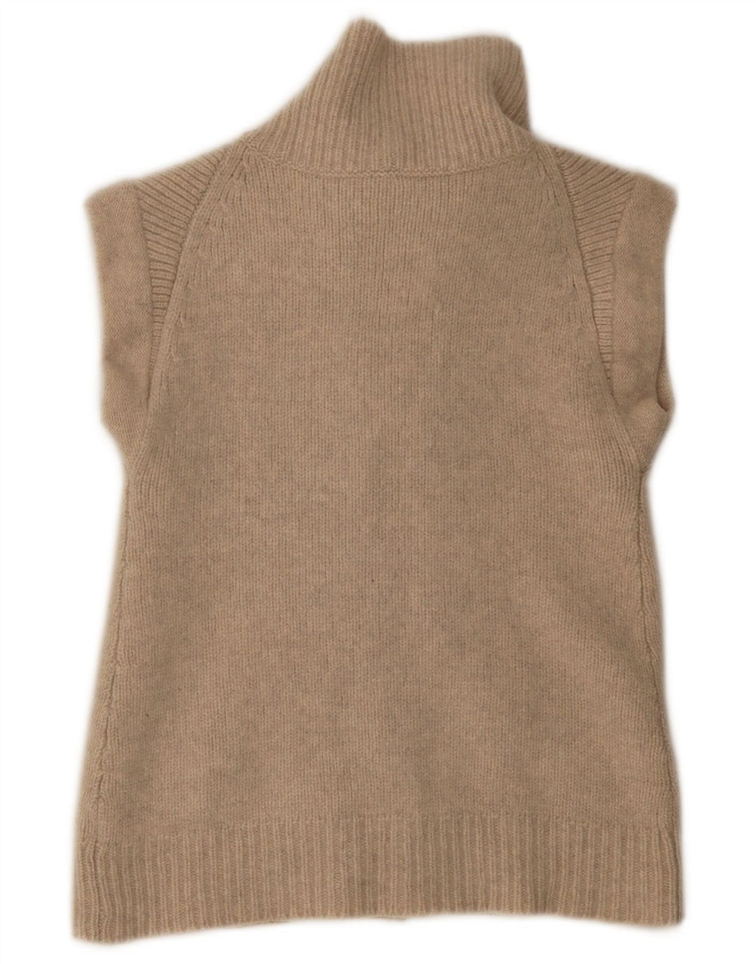 Maglione cardigan aperto senza maniche da donna Gap UK 8 piccolo Beige