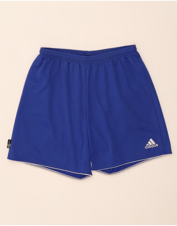 Pantaloncini sportivi Adidas da uomo grandi in poliestere blu