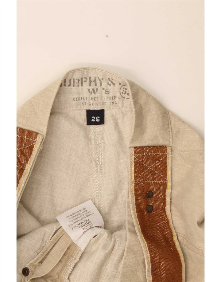 Pantaloni casual bootcut da donna Murphy & Nye W26 L31 cotone beige
