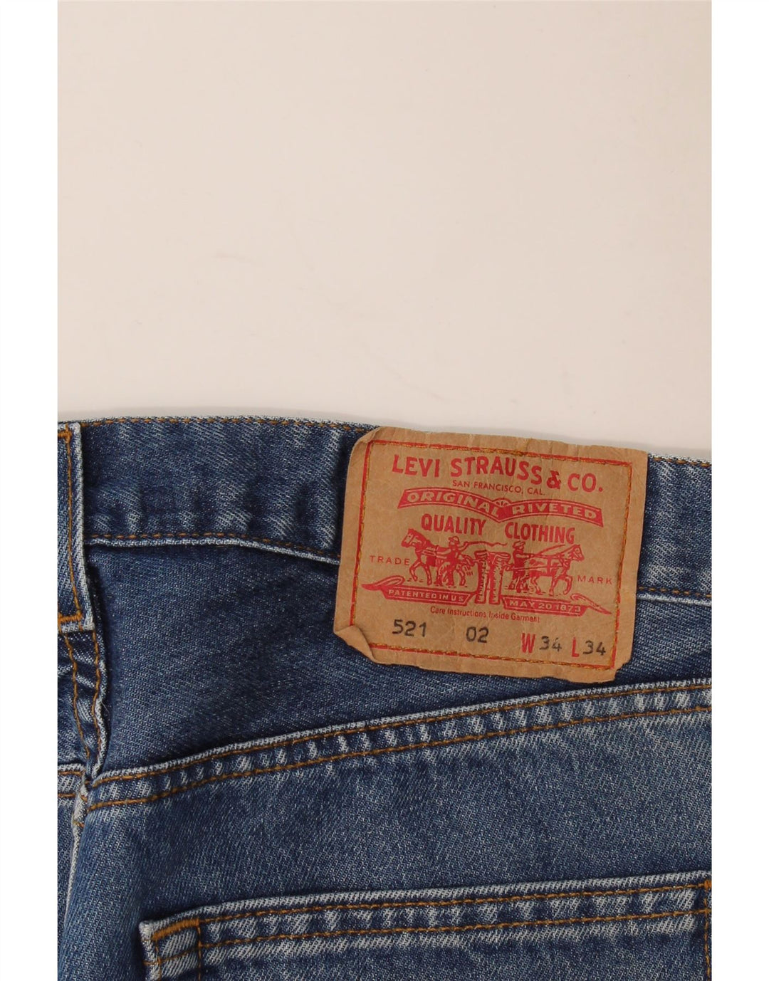 Levi's Uomo 521 Jeans affusolati W34 L28 Cotone blu