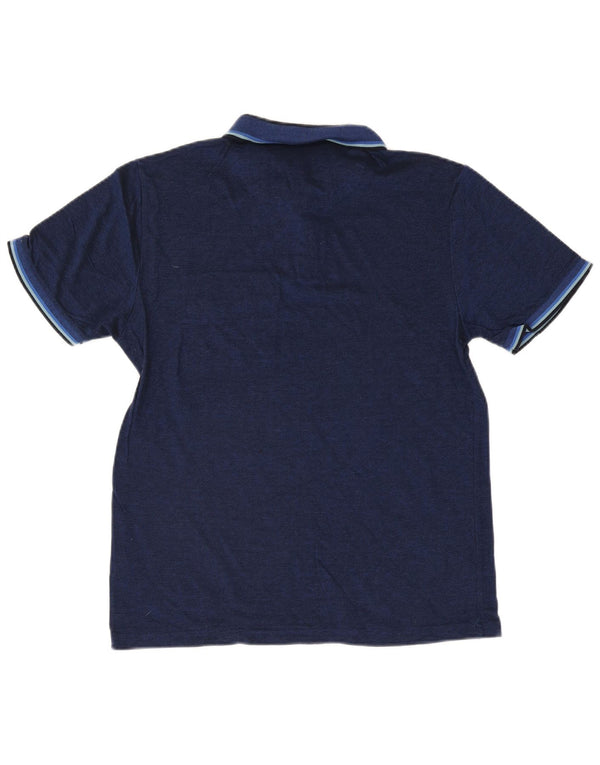 Polo da uomo Penguin grande in cotone a righe blu navy