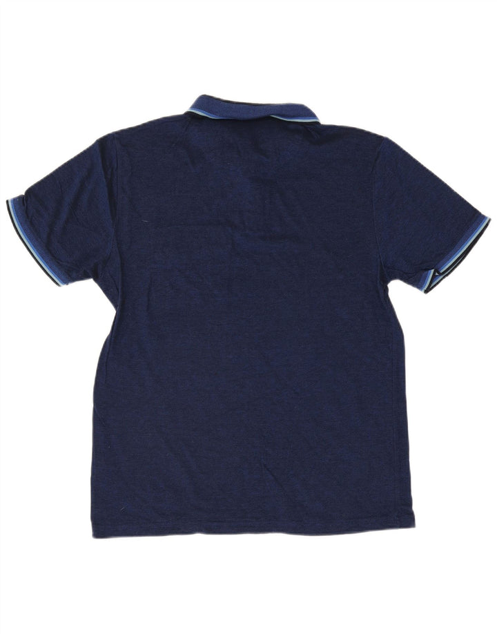 Polo da uomo Penguin grande in cotone a righe blu navy